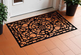 18" X 30" Black Rubber Pineapple Outdoor Door Mat