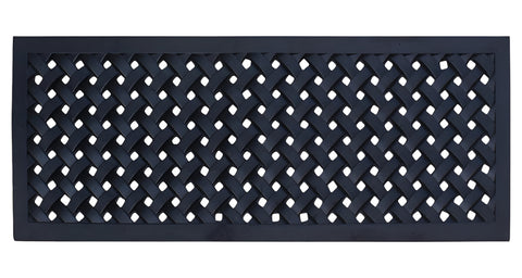 18" X 47" Black Rubber Outdoor Door Mat