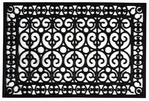 24" X 36" Black Rubber Outdoor Door Mat