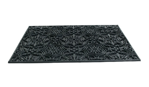 8' X 10' Denim Blue And Sky Blue Oriental Washable Indoor Outdoor Area Rug