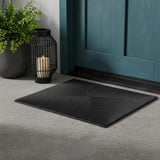 18" X 30" Black Rubber Outdoor Door Mat