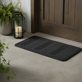 16" X 32" Black Rubber Outdoor Boot Tray