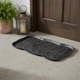 16" X 32" Black Rubber Outdoor Boot Tray