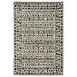 4' X 6' Ivory Tan And Gray Tribal Area Rug