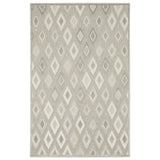 7' X 10' Beige And Gray Diamond Area Rug