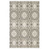 7' X 10' Brown And Beige Tribal Area Rug