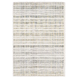 4' X 6' Ivory Gold And Gray Striped Area Rug