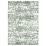 4' X 6' Green And Ivory Abstract Area Rug