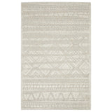 3' X 5' Beige And Ivory Tribal Area Rug