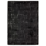 2' X 3' Black And Ivory Geometric Area Rug
