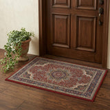 2' X 3' Red And Blue Oriental Area Rug