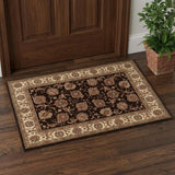 2' X 3' Brown And Ivory Oriental Area Rug