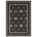 4' X 6' Gold Medallion Area Rug With Fringe