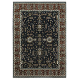 4' X 6' Rust Oriental Area Rug With Fringe