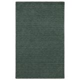 5' X 8' Teal And Blue Wool Hand Tufted Area Rug