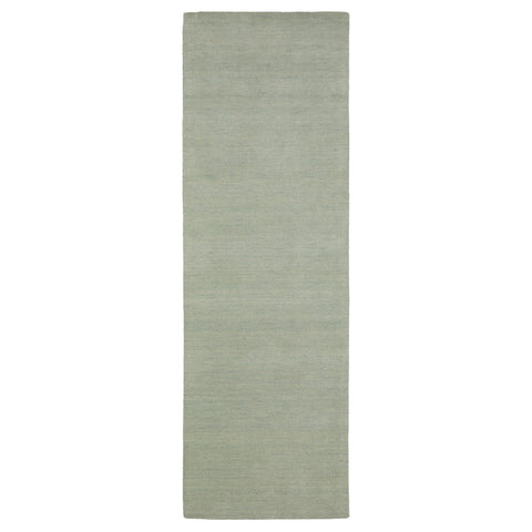 8' Silver Wool Hand Tufted Runner Rug