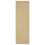 8' Beige Wool Hand Tufted Runner Rug