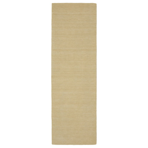 8' Beige Wool Hand Tufted Runner Rug