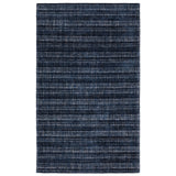 5' X 8' Blue Striped Hand Tufted Area Rug