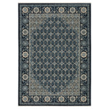 8' Ivory Oriental Runner Rug With Fringe