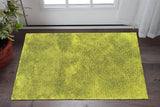 3' X 5' Green Shag Hand Tufted Area Rug