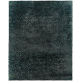 3' X 5' Charcoal Shag Hand Tufted Area Rug