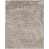 3' X 5' Silver Shag Hand Tufted Area Rug