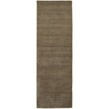 8' Gray Wool Hand Tufted Runner Rug