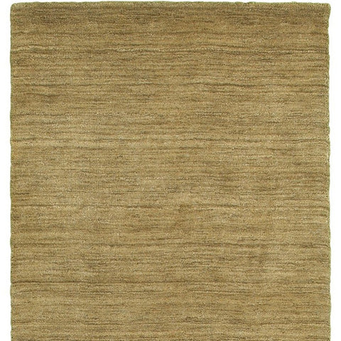 8' Gold Wool Hand Tufted Runner Rug
