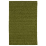 5' X 8' Green Wool Hand Tufted Area Rug