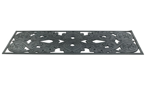 10" X 30" Black Rubber Outdoor Door Mat