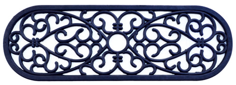 10" X 30" Black Rubber Outdoor Door Mat