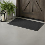 9" X 30" Black Rubber Outdoor Door Mat