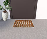 16" X 24" Brown Coir Zig Zag Outdoor Door Mat