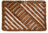 8' X 10' Brown And Taupe Quatrefoil Washable Indoor Outdoor Area Rug