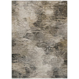 5' X 8' Taupe Beige And Brown Abstract Washable Indoor Outdoor Area Rug