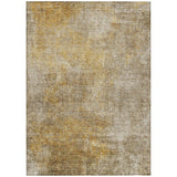8' X 10' Beige Taupe And Ivory Abstract Washable Indoor Outdoor Area Rug