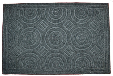 Set of Two 20" Gray And Light Gray Diamond Cotton Throw Pillows