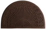 3' X 5' Brown And Ivory Palm Leaf Indoor Outdoor Area Rug