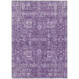 3' X 5' Purple Lilac And Lavender Oriental Washable Indoor Outdoor Area Rug