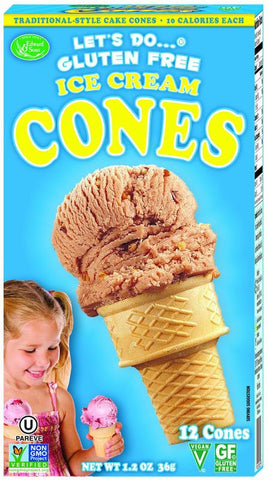 Let's Do Ice Cream Cones Gluten Free (12x1.2 Oz)