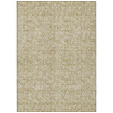 5' X 8' Beige And Ivory Floral Washable Indoor Outdoor Area Rug