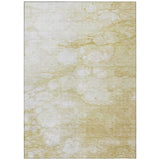 8' X 10' Beige Taupe And Artichoke Green Abstract Washable Indoor Outdoor Area Rug