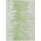 8' X 10' Green And Mint Green Abstract Washable Indoor Outdoor Area Rug