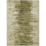 8' X 10' Brown Taupe And Beige Abstract Washable Indoor Outdoor Area Rug
