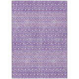 3' X 5' Lavender And Purple Tribal Washable Indoor Outdoor Area Rug
