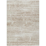 8' X 10' Beige Taupe And Ivory Abstract Washable Indoor Outdoor Area Rug