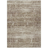 8' X 10' Brown Beige And Taupe Abstract Washable Indoor Outdoor Area Rug