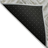 3' X 5' Beige Taupe And Ivory Geometric Washable Indoor Outdoor Area Rug