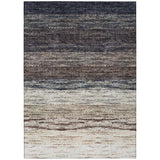 8' X 10' Beige Ivory And Brown Ombre Washable Indoor Outdoor Area Rug
